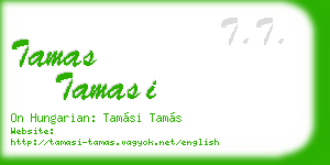 tamas tamasi business card