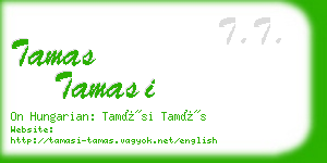 tamas tamasi business card